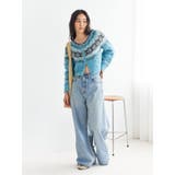 【WEB限定】求心柄ショートジップニット | Ungrid | 詳細画像6 