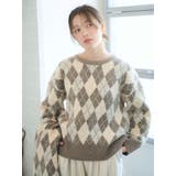 アーガイルルーズニット | Ungrid | 詳細画像12 