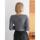 ボートネックショートニット | Ungrid | 詳細画像14 