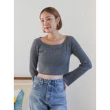 ボートネックショートニット | Ungrid | 詳細画像19 