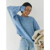 カラーモヘヤ混ルーズニット | Ungrid | 詳細画像4