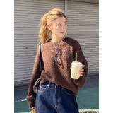 ブラウン | カラーモヘヤ混ルーズニット | Ungrid