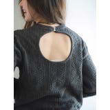 バックオープン透かし編みニット | Ungrid | 詳細画像13 