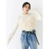 バックオープン透かし編みニット | Ungrid | 詳細画像2 