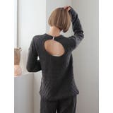 バックオープン透かし編みニット | Ungrid | 詳細画像22 