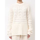 バックオープン透かし編みニット | Ungrid | 詳細画像33 