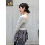 バルーンデザインバックオープンニット | Ungrid | 詳細画像16