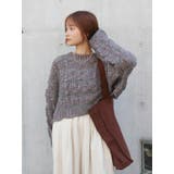 透かし編みデザインショートニット | Ungrid | 詳細画像1 