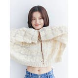 透かし編みデザインショートニット | Ungrid | 詳細画像2 