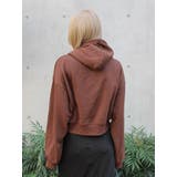 【WEB限定】ショートロゴプリントパーカー | Ungrid | 詳細画像4 