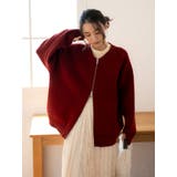 アンゴラ混ジップニットカーデ | Ungrid | 詳細画像2 