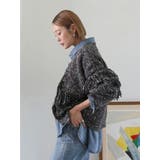 フリンジデザインニットカーディガン | Ungrid | 詳細画像12