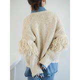 フリンジデザインニットカーディガン | Ungrid | 詳細画像18