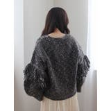 フリンジデザインニットカーディガン | Ungrid | 詳細画像28