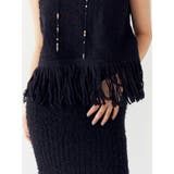 フリンジニットベスト | Ungrid | 詳細画像5 