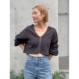 ハニカムショートカーディガン | Ungrid | 詳細画像2 