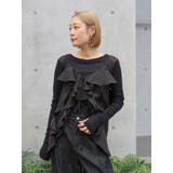 ブラック | フィブツイルフリルキャミ | Ungrid