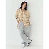 ブリーチチェックルーズシャツ | Ungrid | 詳細画像4 