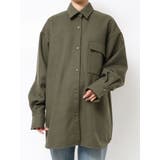 グリーン | 起毛デザインシャツ | Ungrid