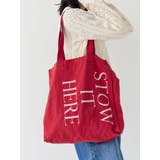 レッド | ビッグロゴトートバッグ | Ungrid