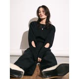 【Htage】パワーショルダーサークルデザインニット | Ungrid | 詳細画像11 