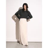 【Htage】パワーショルダーサークルデザインニット | Ungrid | 詳細画像4 