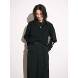 ブラック | 【Htage】パワーショルダーサークルデザインニット | Ungrid