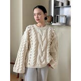 ルーズスリーブケーブルニット | Ungrid | 詳細画像15 