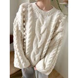 ルーズスリーブケーブルニット | Ungrid | 詳細画像17 