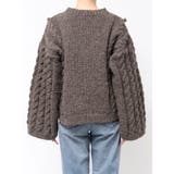 ルーズスリーブケーブルニット | Ungrid | 詳細画像23 