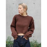 ブラウン | ローゲージクルーネックニット | Ungrid