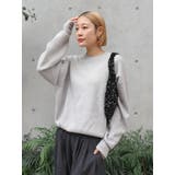 カシミヤ混スムース編みルーズニット | Ungrid | 詳細画像17