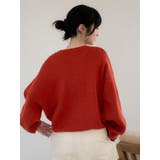 カシミヤ混スムース編みルーズニット | Ungrid | 詳細画像4