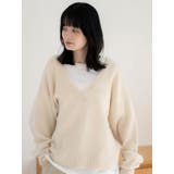 ラムウールVネックニット | Ungrid | 詳細画像12