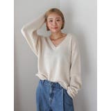 ラムウールVネックニット | Ungrid | 詳細画像45