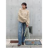 ワンショルフリンジケーブルショートニット | Ungrid | 詳細画像25