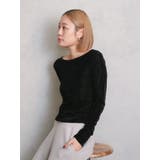 バックオープンドットシアーベロアロングスリーブTee | Ungrid | 詳細画像10 