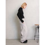 バックオープンドットシアーベロアロングスリーブTee | Ungrid | 詳細画像12 