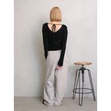 バックオープンドットシアーベロアロングスリーブTee | Ungrid | 詳細画像13 