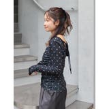 バックオープンドットシアーベロアロングスリーブTee | Ungrid | 詳細画像23 