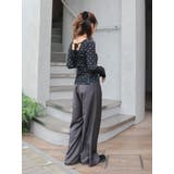 バックオープンドットシアーベロアロングスリーブTee | Ungrid | 詳細画像26 