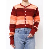 レッド | グラデーションニットカーディガン | Ungrid