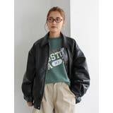 ポケットデザインフェイクレザーブルゾン | Ungrid | 詳細画像15 