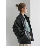 ポケットデザインフェイクレザーブルゾン | Ungrid | 詳細画像16 