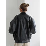 ポケットデザインフェイクレザーブルゾン | Ungrid | 詳細画像17 