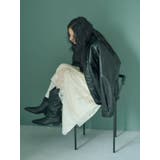 ポケットデザインフェイクレザーブルゾン | Ungrid | 詳細画像3 