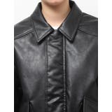 ポケットデザインフェイクレザーブルゾン | Ungrid | 詳細画像36 