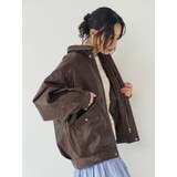 ポケットデザインフェイクレザーブルゾン | Ungrid | 詳細画像7 