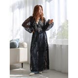 ブラック | 起毛レースワンピース | Ungrid