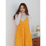 バテン起毛レースキャミワンピース | Ungrid | 詳細画像11 